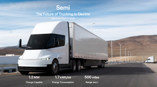 Photo by Tesla Semi Truck